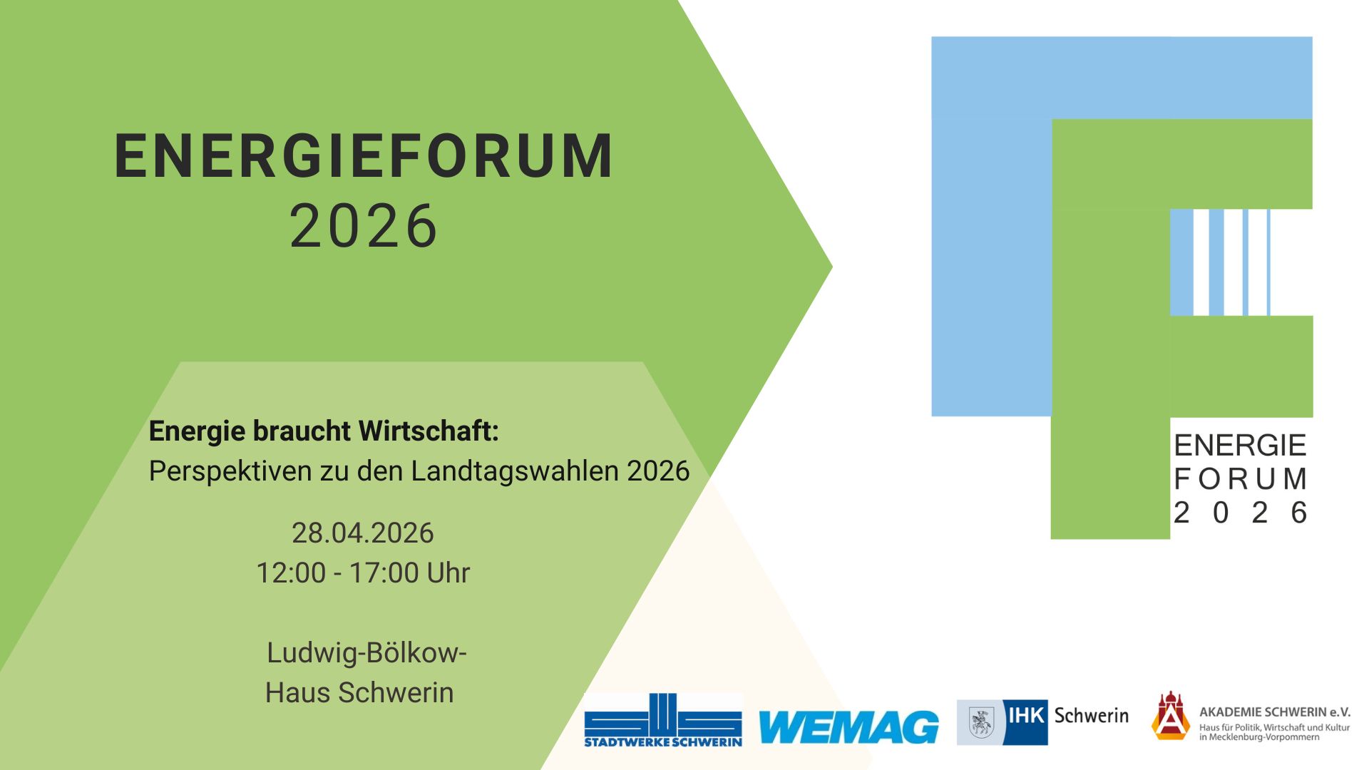 13. Energieforum Mecklenburg-Vorpommern am 28.04.2026 in der IHK zu Schwerin