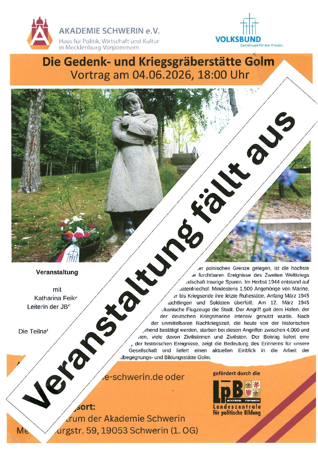 Die Gedenk- und Kriegsgräberstätte Golm