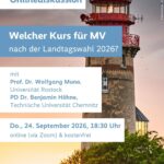 Onlinediskussion - Welcher Kurs für MV nach der Landtagswahl 2026?