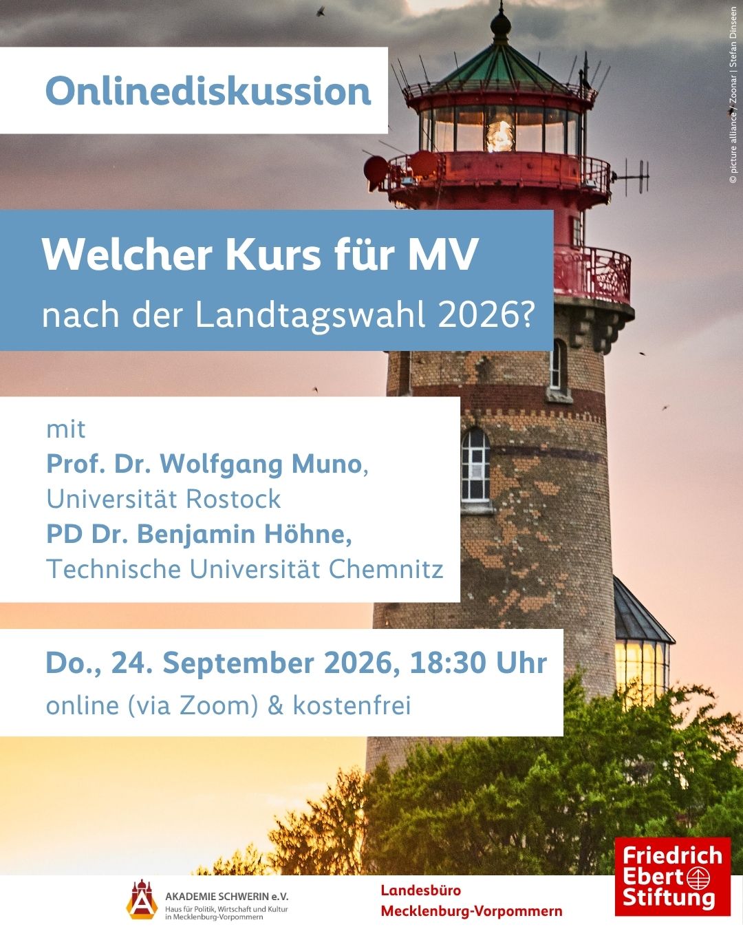 Onlinediskussion - Welcher Kurs für MV nach der Landtagswahl 2026?