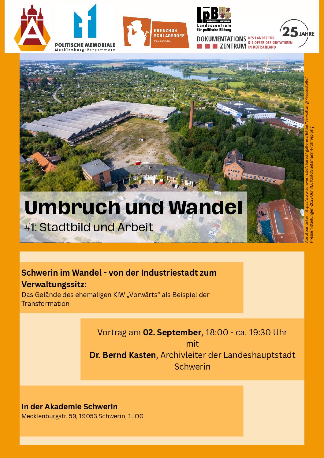Veranstaltungsreihe "Umbruch und Wandel - Transformationsprozesse und -erfahrungen in M-V nach dem Ende der DDR"